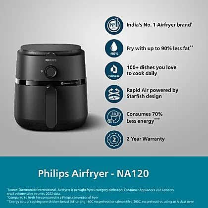 Philips 1000 series Air fryer 1000 series NA120/00 Philips 1000 series Air fryer 1000 series NA120/00